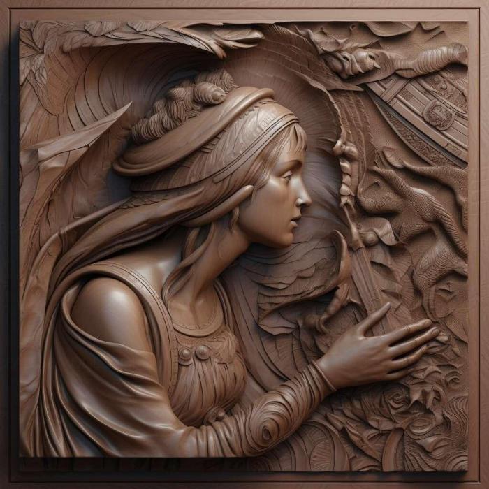 نموذج ثلاثي الأبعاد لآلة CNC 3D Art 